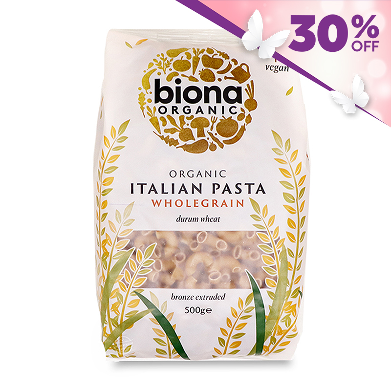 Italian Biona Organic Macaroni Wholewheat (Bronze Extruded) 500g*