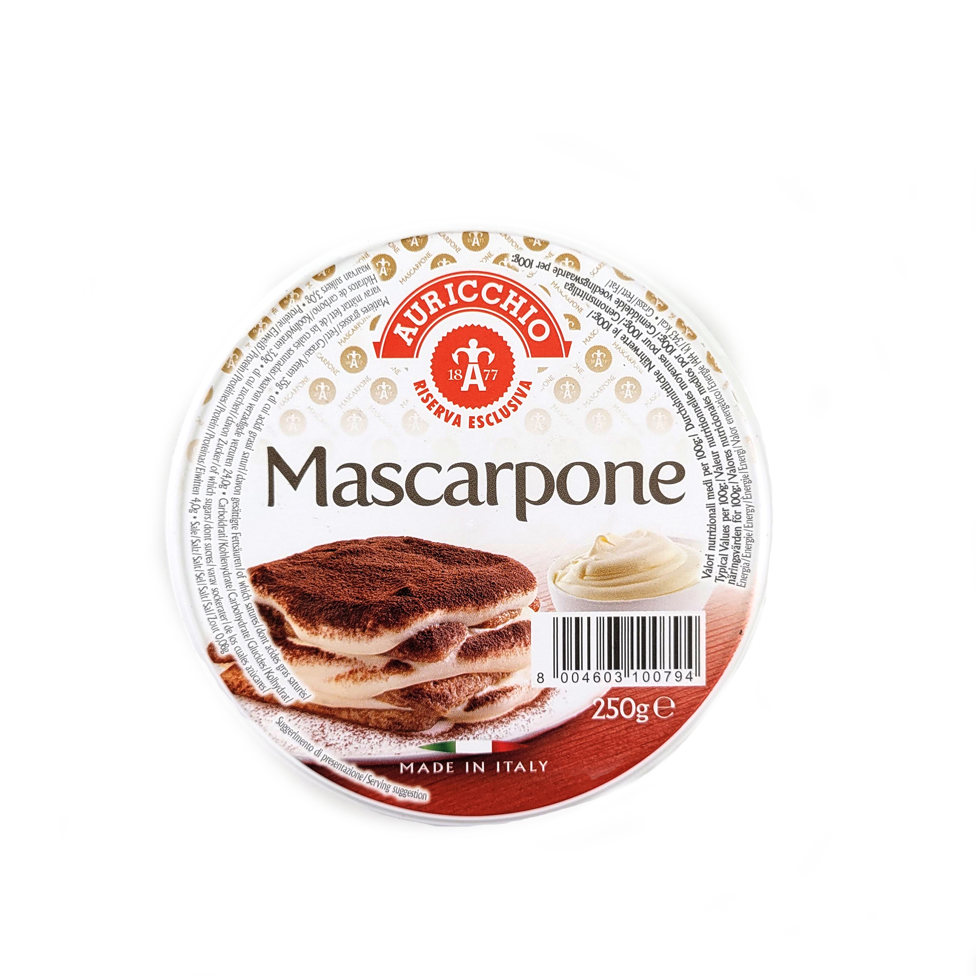 Auricchio Mascarpone Cheese 250g- Italy*