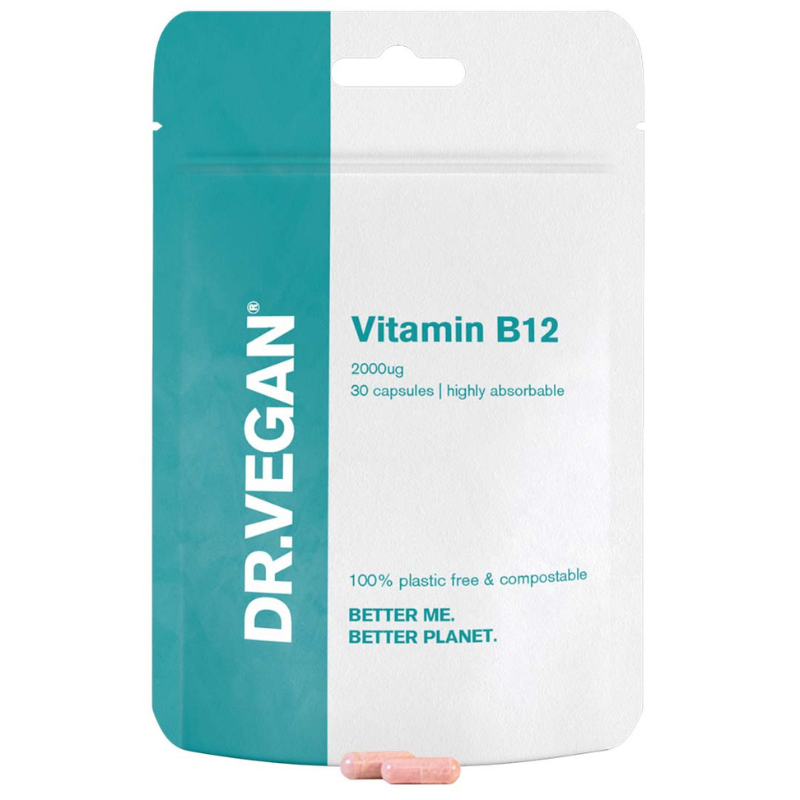 英國 DR.VEGAN® 維他命B12, 2000mg,  30粒