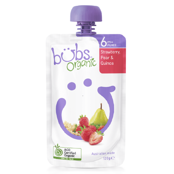 Bubs Organic Blueberry, Banana & Quinoa 6+Months 120g - AUS*