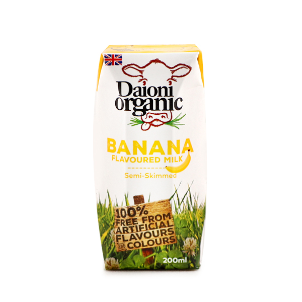 英國Daioni UHT有機香蕉牛奶200毫升*