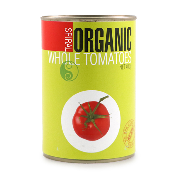 Spiral Organic Whole Peeled Tomato 400g - Italy*