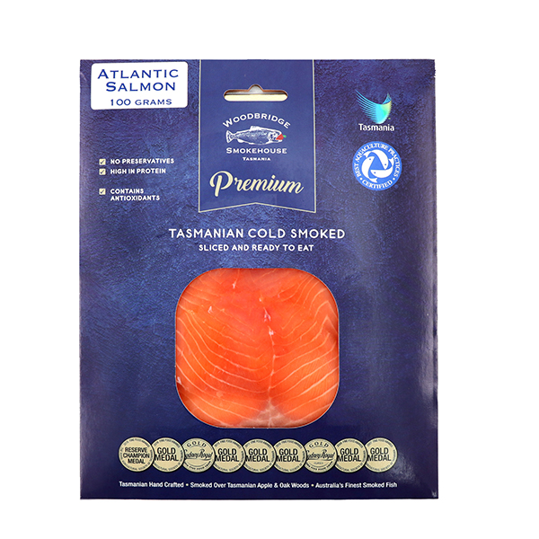 Woodbridge Atlantic Cold Smoked Sliced Salmon 100g - AUS*