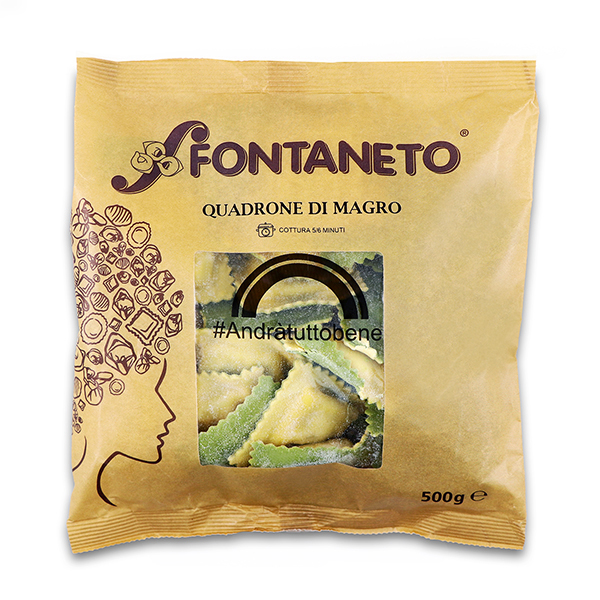 Italian Fontaneto Ricotta & Spinach Stuffed Quadrone 500g*