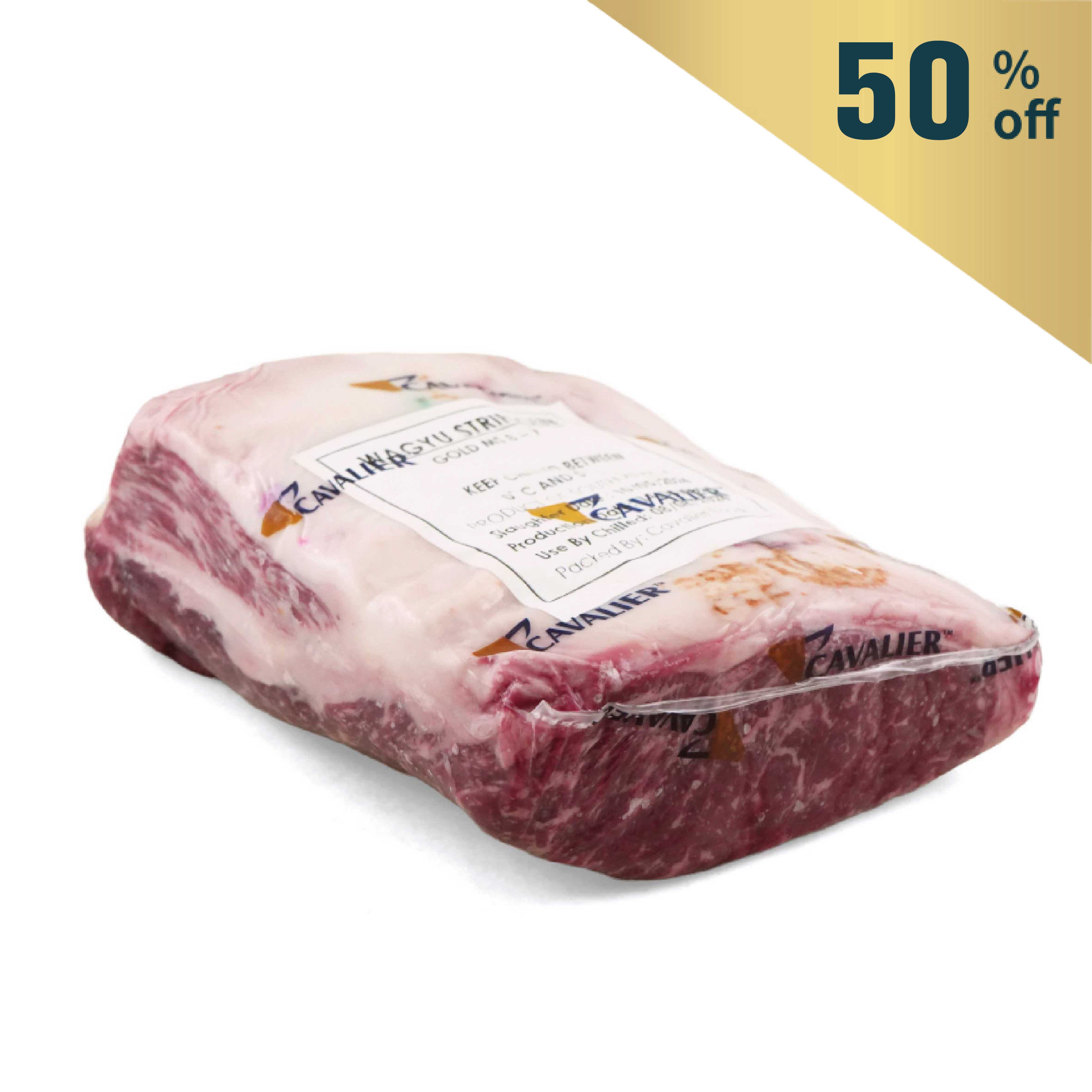 Frozen South Africa Cavalier 400 days Grain Fed MS8/9 Wagyu Striploin Primal Cut