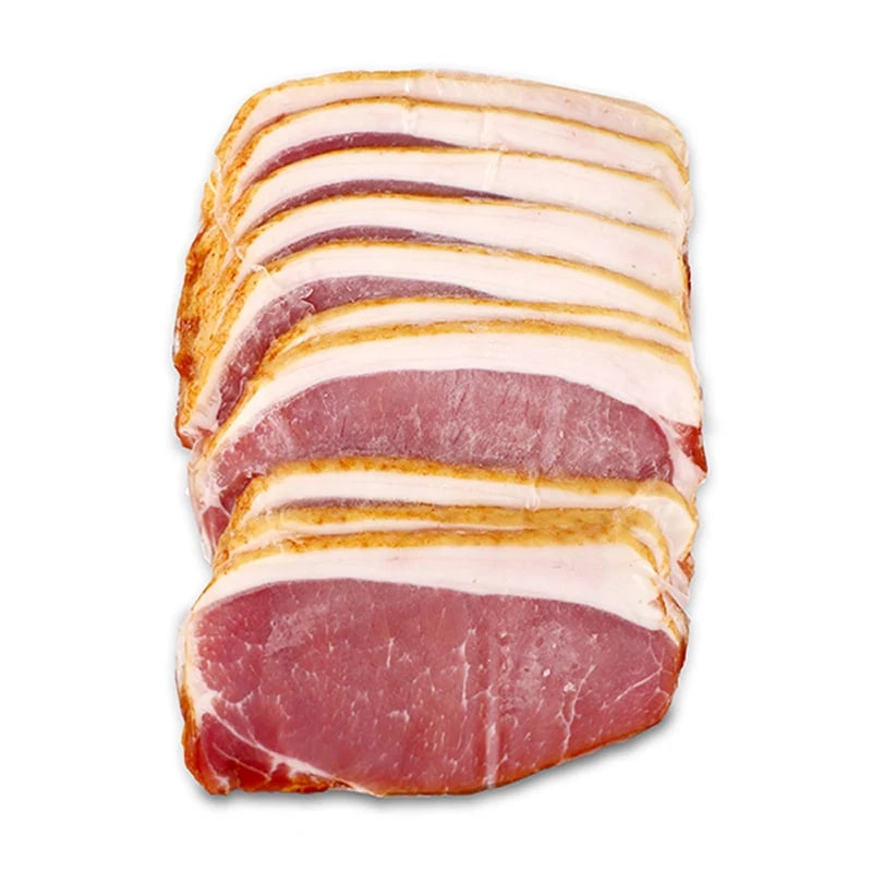 Frozen Thick Sliced Raw Bacon 500g*