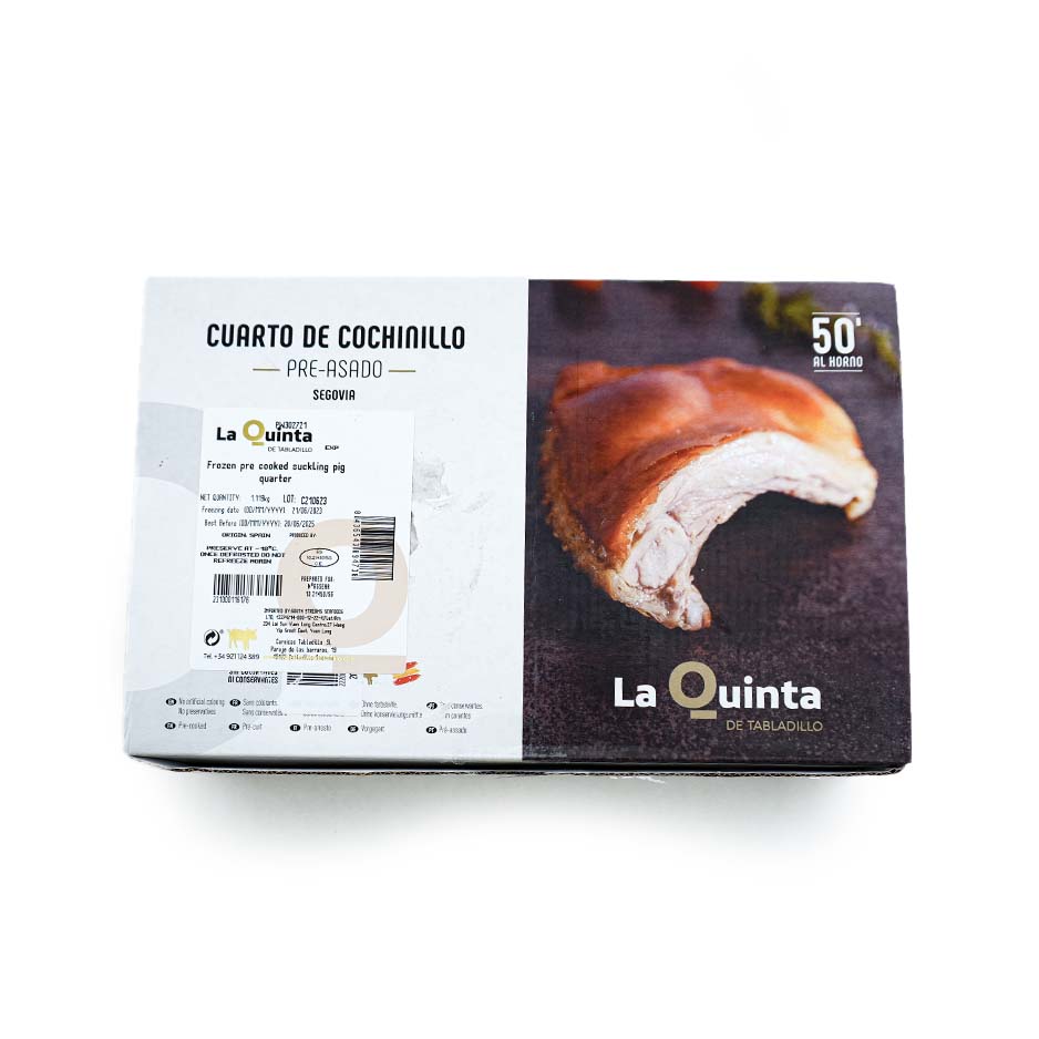 Frozen Spain La Quinta Precooked Quarter Suckling Pig*