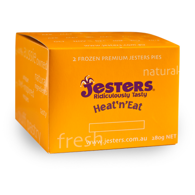 Frozen NZ Jesters Pie - GF Stockman Chunky Steak Pie 2's 320g*