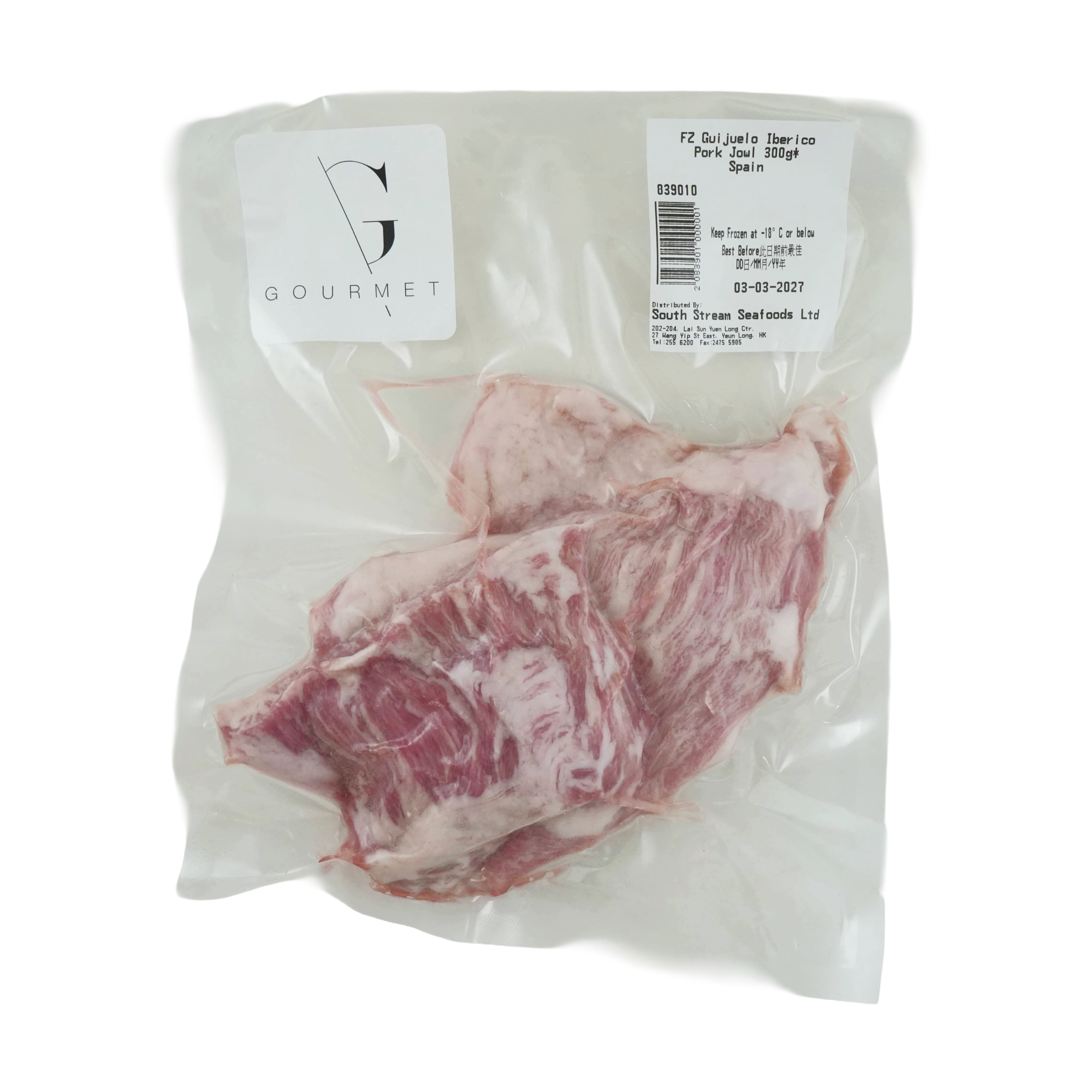 Frozen Spain Guijuelo Gourmet Iberico Pork Jowl 300g*