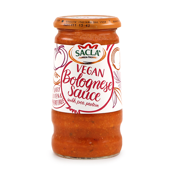 Sacla Vegan Bolognese Pasta Sauce with Pea Protein 350g - Italy*