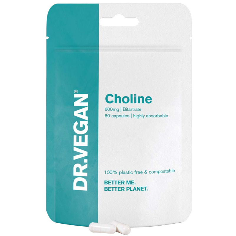 UK DR.VEGAN® Choline,600mg, 60 caps