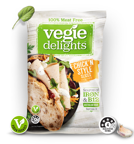Frozen Vegie Delights (Meat Free) Chicken Style Slices 150g*