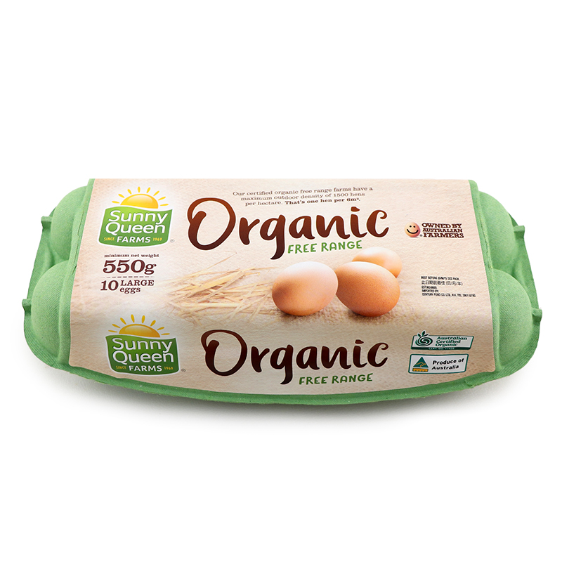 Aus Sunny Queen Organic Free Range Eggs (10pcs)*