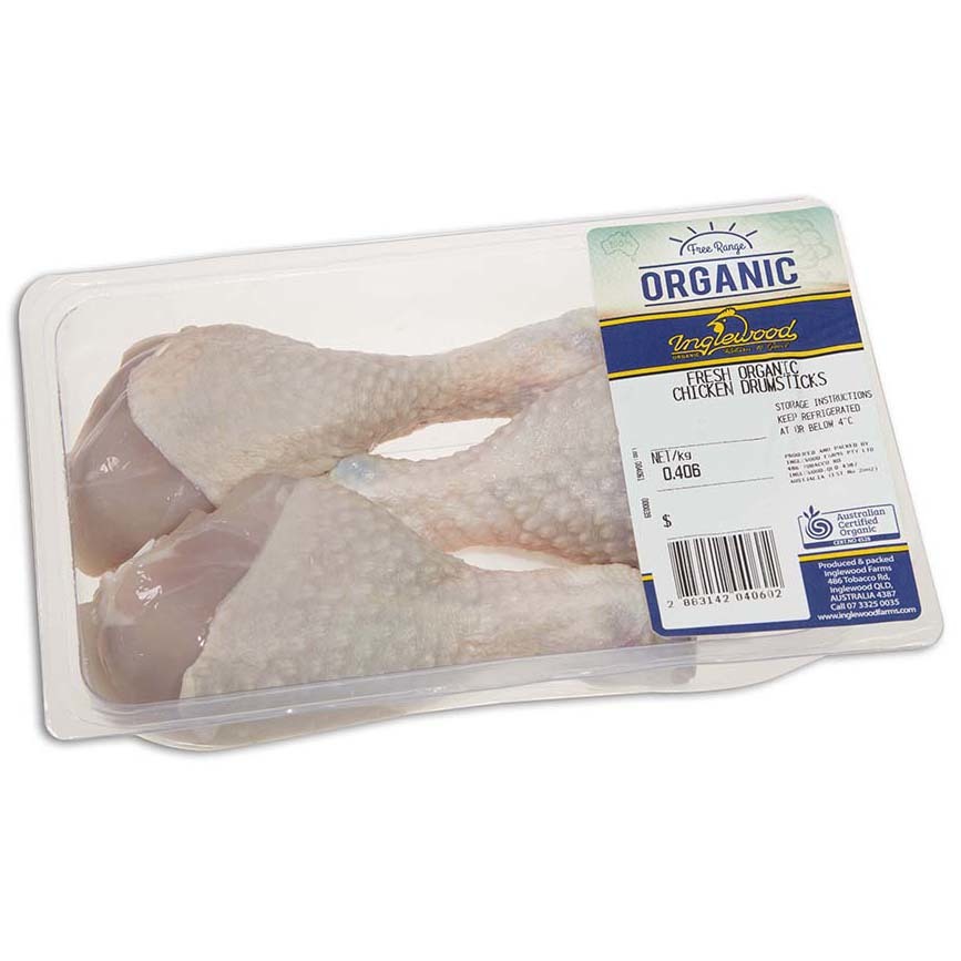 AUS Inglewood Organic Chicken Drumsticks