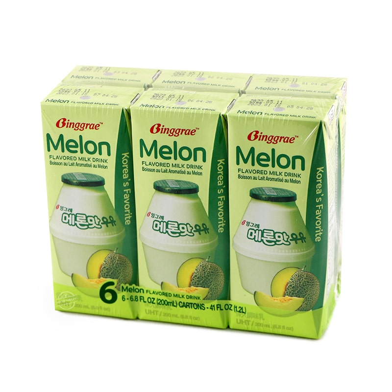 Binggrae Melon Flavoured Milk Drink (6*200ml) - Korea*