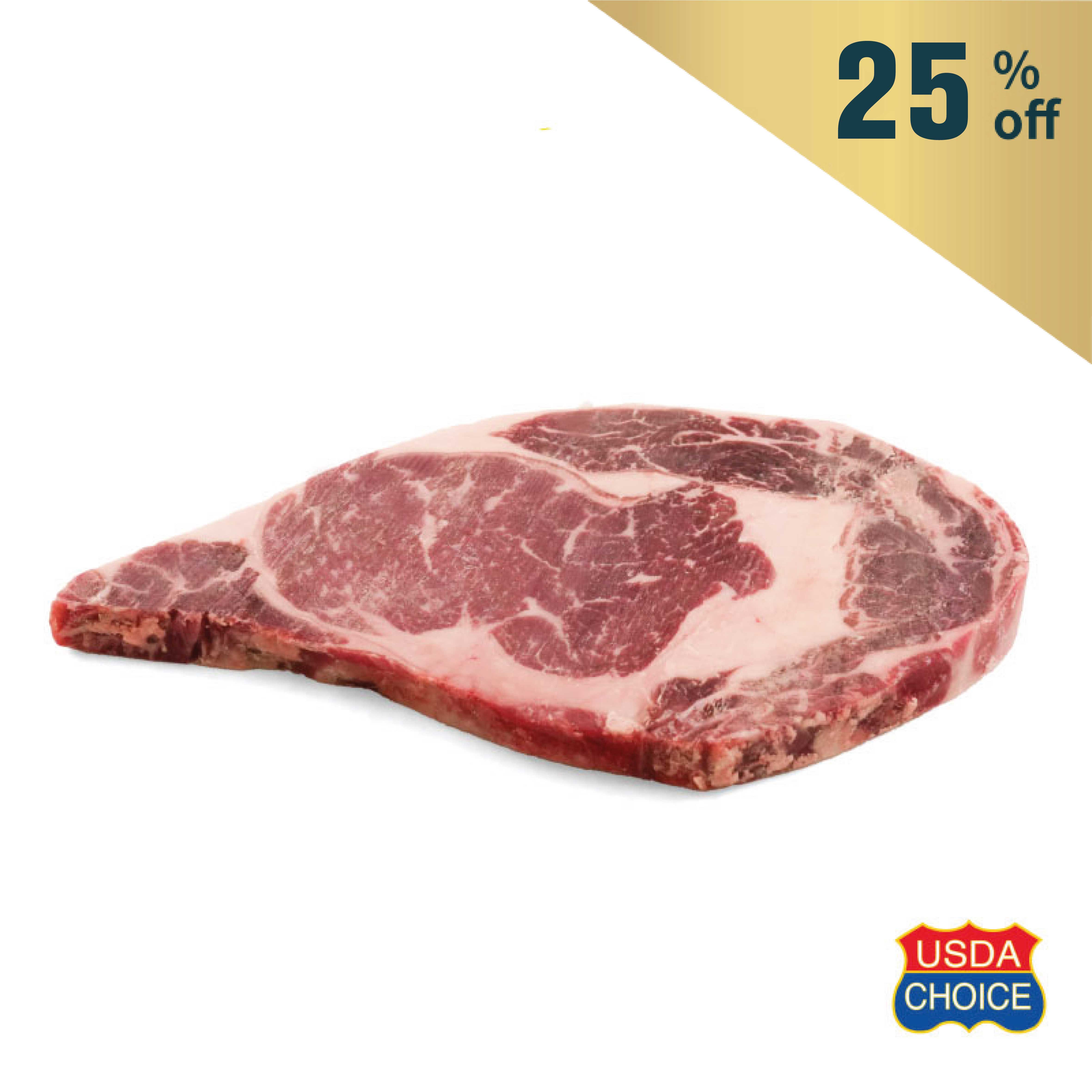 Frozen US Greater Omaha Choice Ribeye Steak 250g*