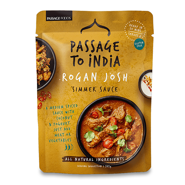 Passage to India Rogan Josh Simmer Sauce 375g - Aus*