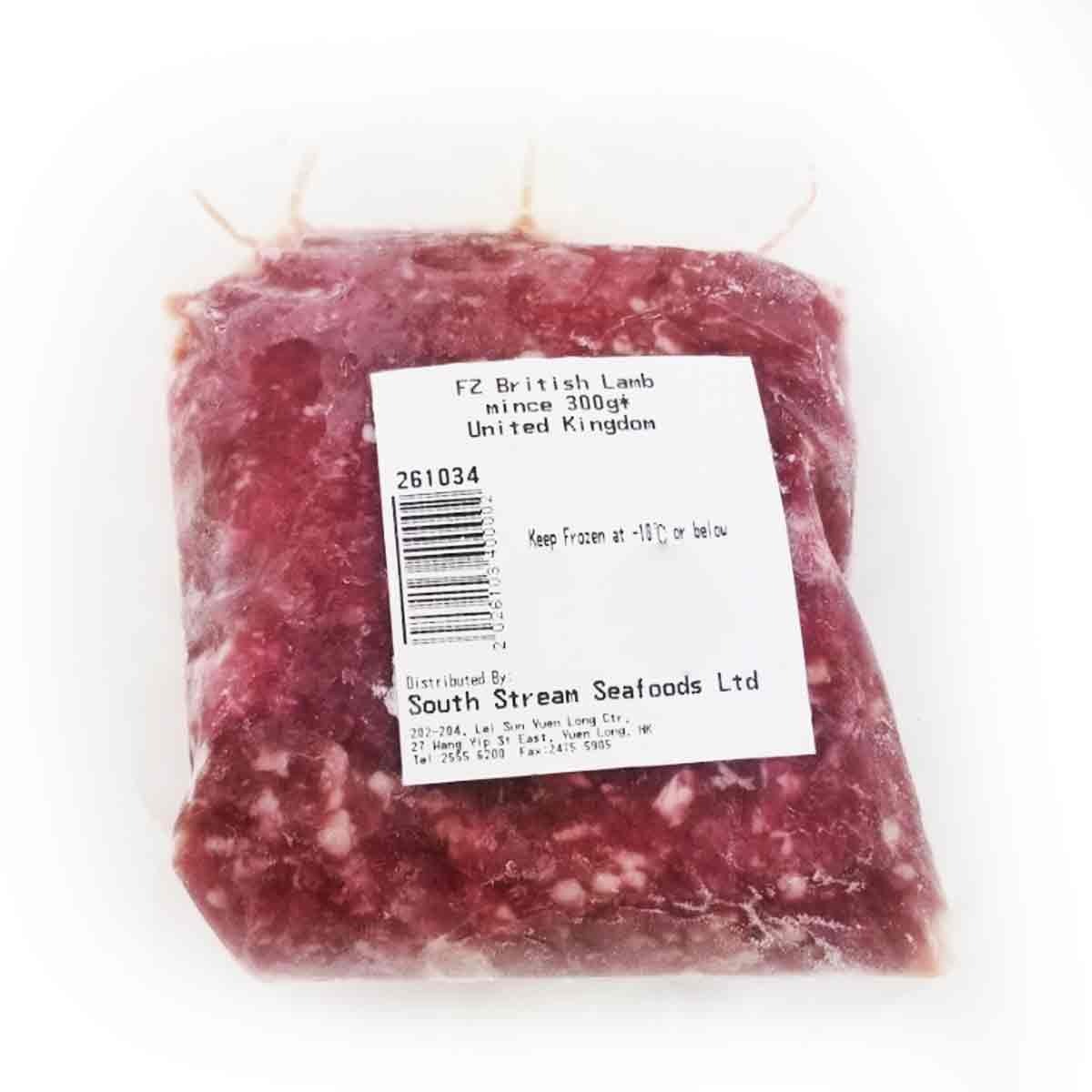 Frozen British Lamb mince 300g*