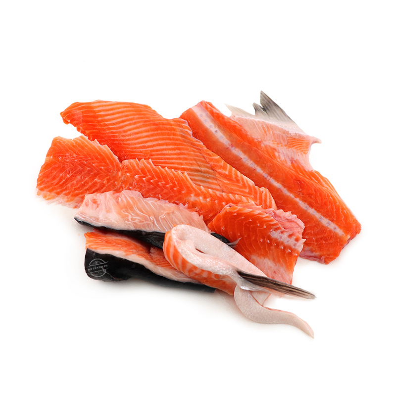 Frozen NZ Big Glory Bay King Salmon Bones 500g*