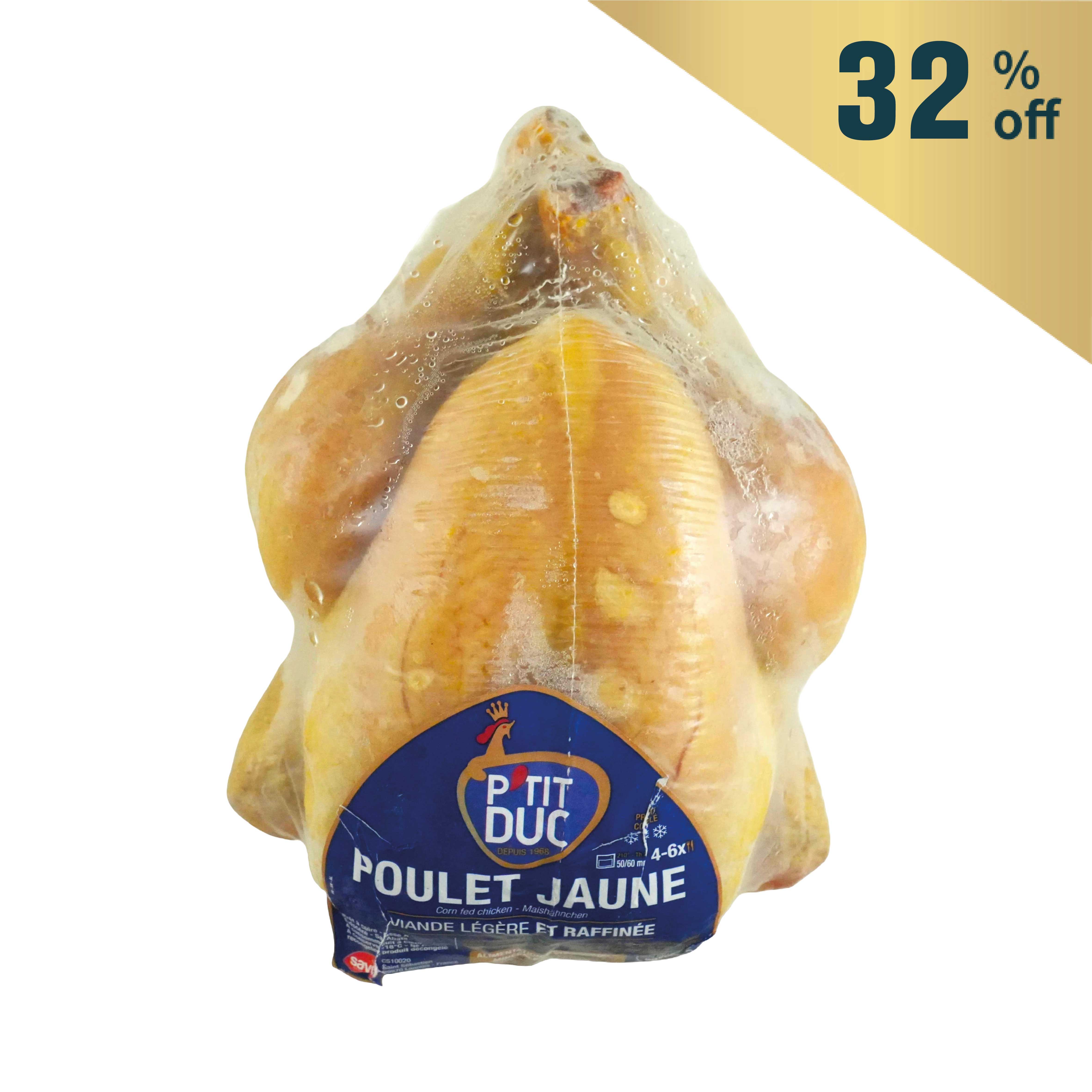 Frozen France Petit Duc Halal Yellow Chicken 1.2-1.3kg*