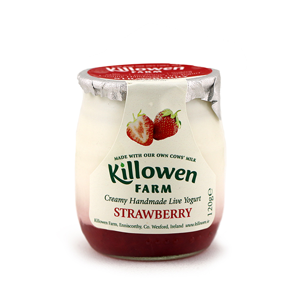 Killowen Farm Handmade Strawberry Live Yogurt 120g - Ireland*