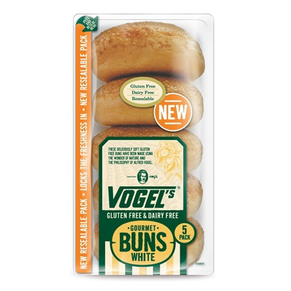 Frozen Vogel's GF Gourmet Buns - White 355g - NZ*