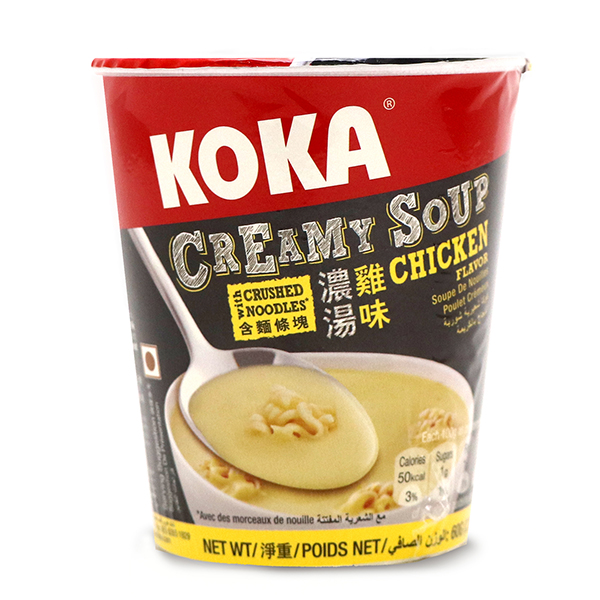 KOKA Creamy Soup Chicken Flavor Cup Noodles 60g - Singapore*