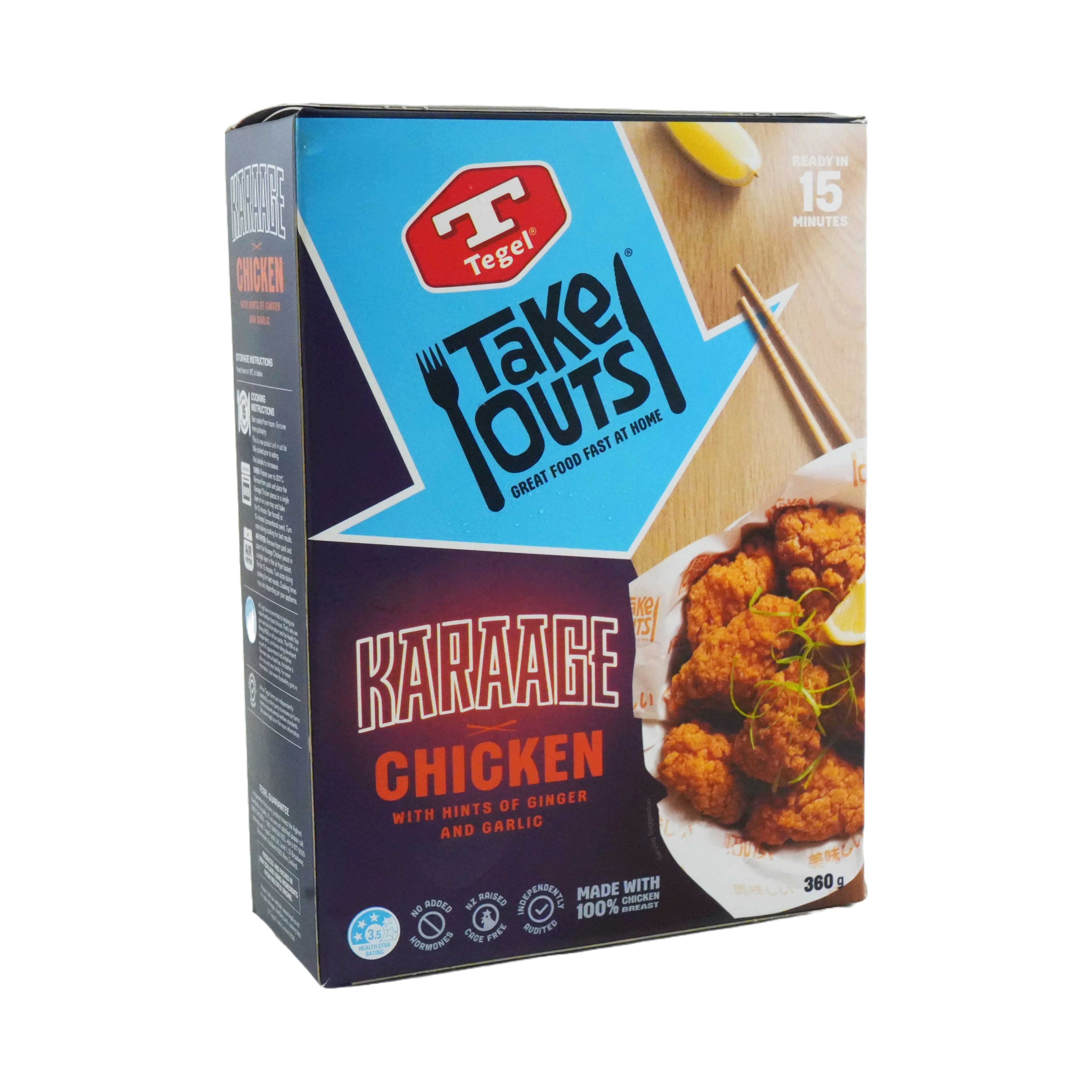 Frozen New Zealand Tegel Take Outs Chicken Karaage 360g*