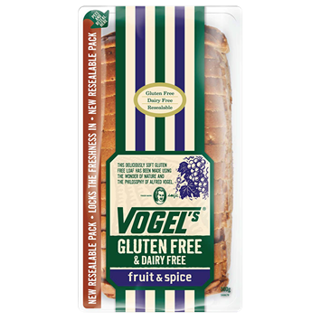 Frozen NZ Vogel's GF Fruit & Spice Bread 580g*