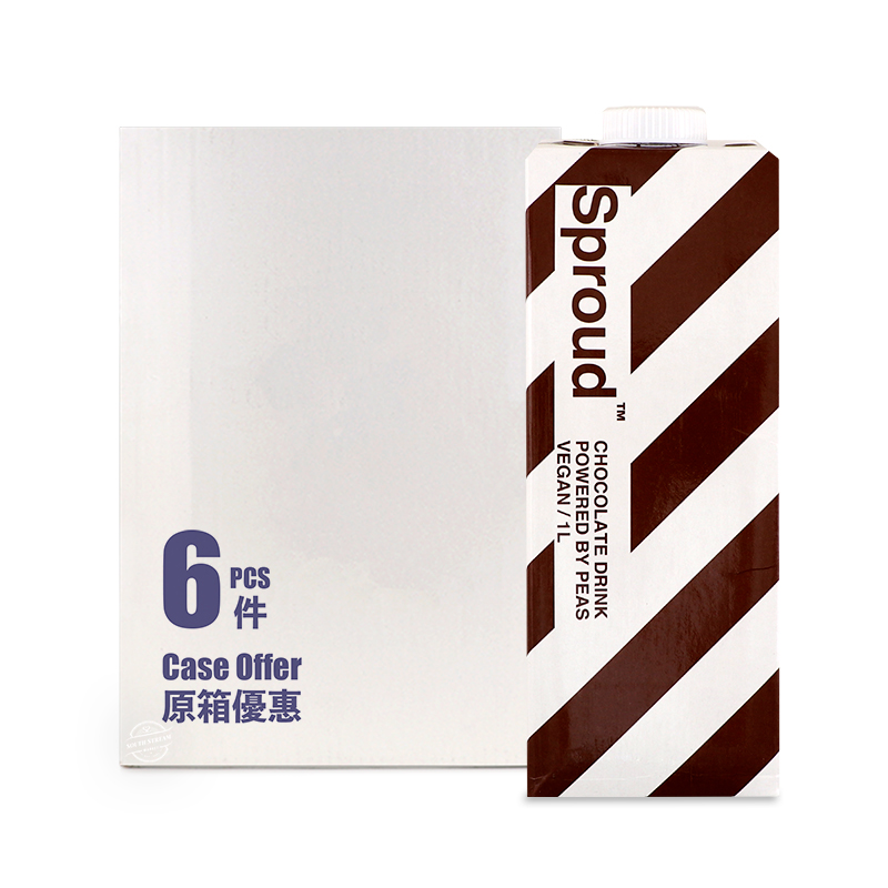 Sproud Chocolate Drink Powered by Peas Case Offer (6*1L) - Sweden*