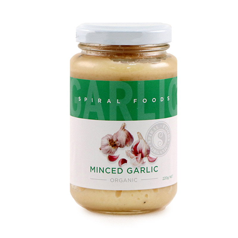 Spiral Organic Minced Garlic 220g - Aus*
