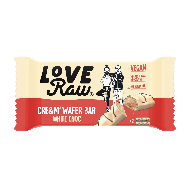 西班牙Love Raw 白朱古力威化餅, 45克