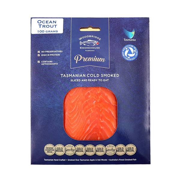 Woodbridge Atlantic Cold Smoked Sliced Ocean Trout 100g - AUS*