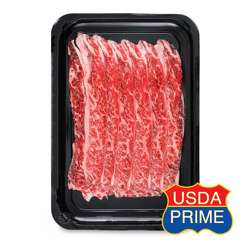 Frozen US Prime Beef Boneless Short Rib Sliced for hot pot 200g*