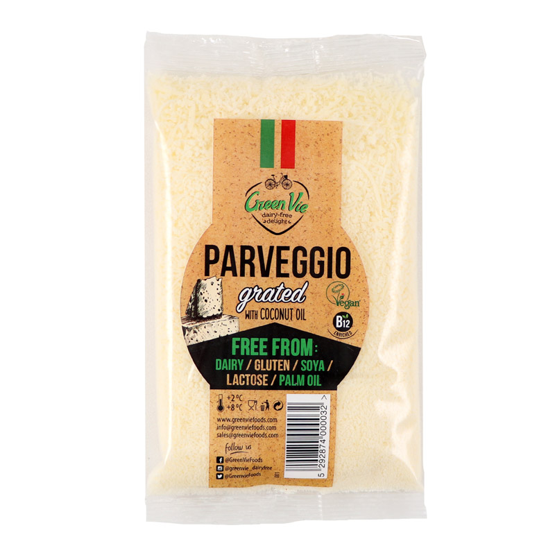 GreenVie Parveggio風味純素奶酪磨碎100克 - 希臘*