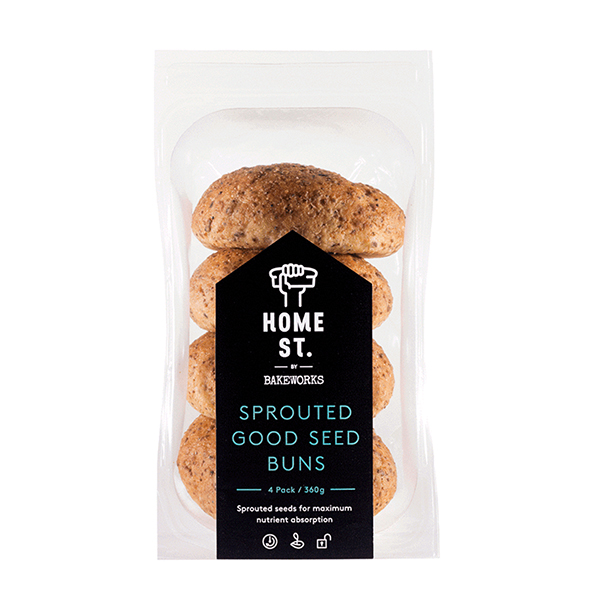 Frozen Home St. Sprouted GF Bun 360g - NZ*