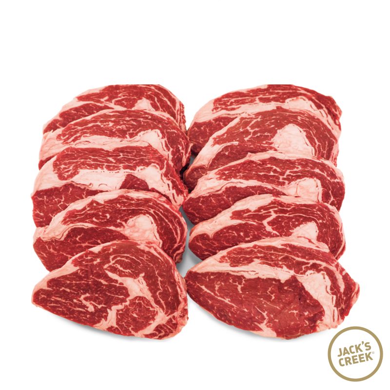 Aus Jack's Creek Black Angus 130days Grain Fed MS3+ Ribeye Combo Set (300gX10pcs)*