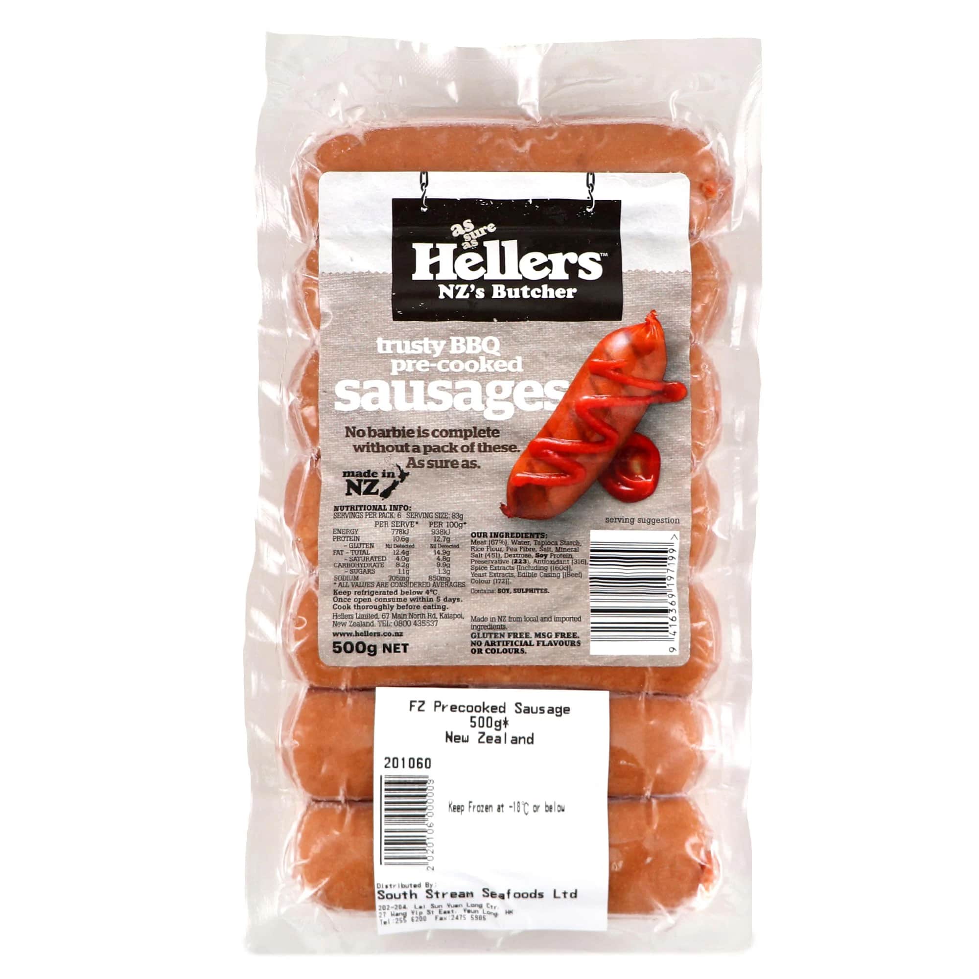 Frozen NZ Precooked Sausage 500g*