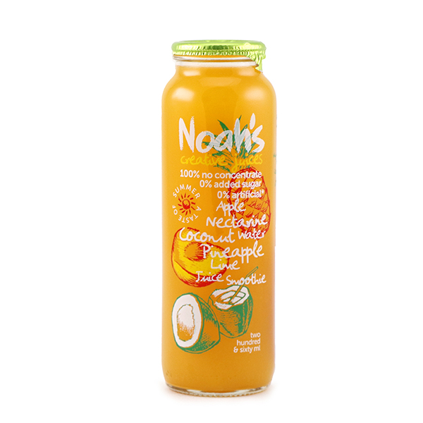 澳洲Noah's 蘋果桃駁李椰子水菠蘿檸檬果汁260毫升*