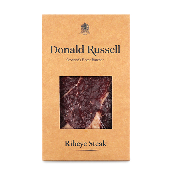 Frozen UK Donald Russell Dry Aged 28 Days Ribeye Steak 250g*