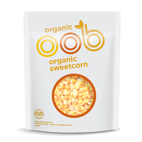 Frozen NZ Omaha Organic Sweet Corn 400g*