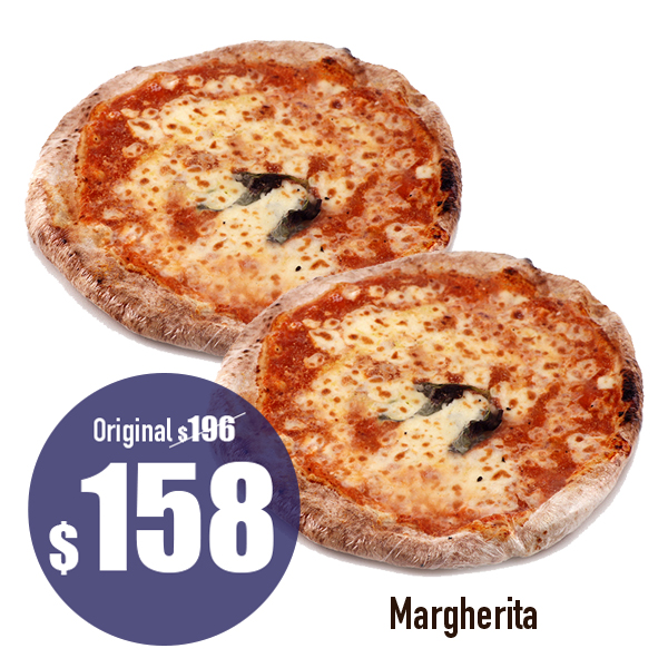 Frozen Neapolitan 2pcs Margherita Pizza per Combo - Italy*