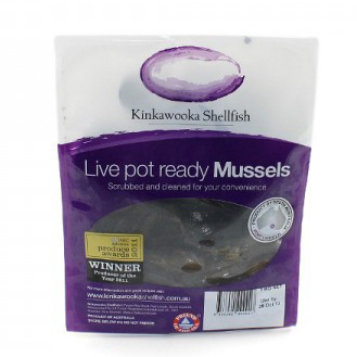 AUS Live Black Mussel 1kg*