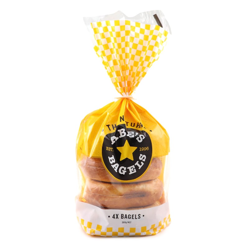 Frozen NZ Abe's Bagels - The Natural 360g*