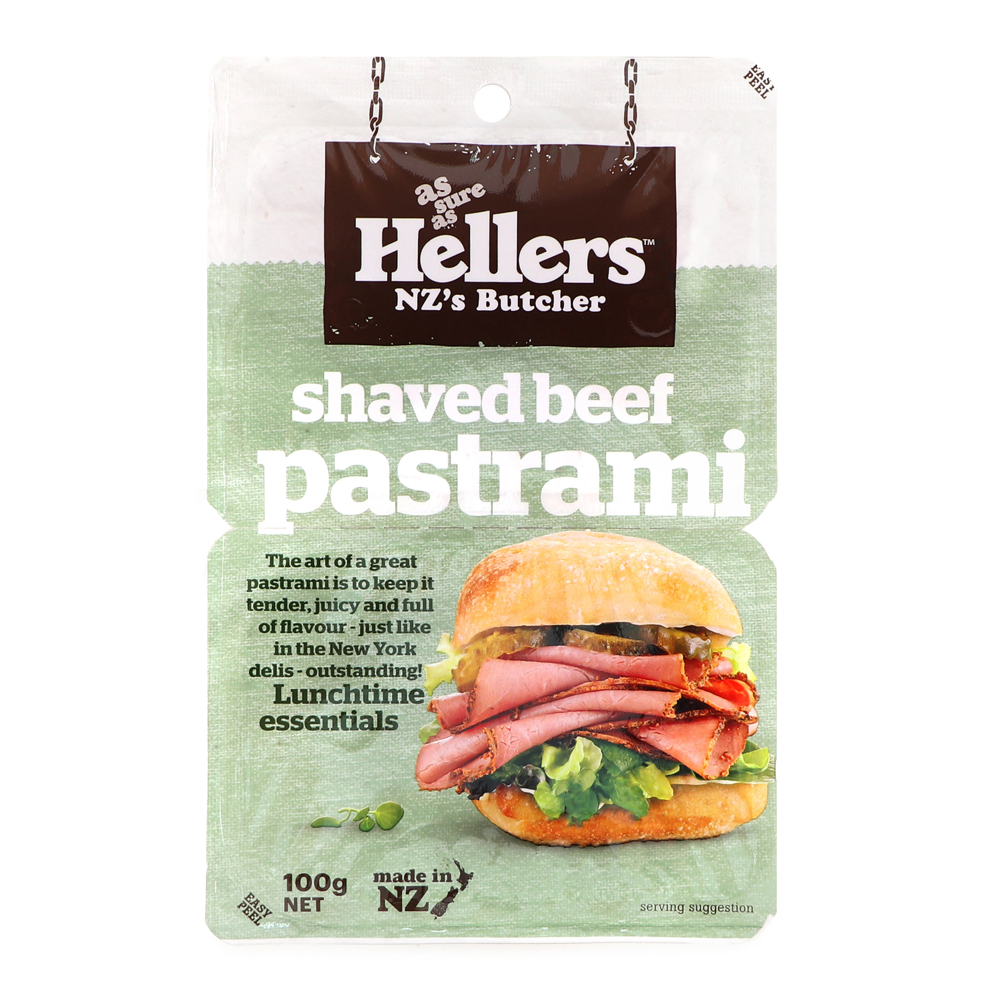 Hellers Shaved Beef Pastrami 100g - NZ*