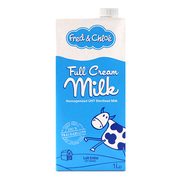 France Fred and Chloe UHT Full Cream Milk 3.6% fat - 1L*