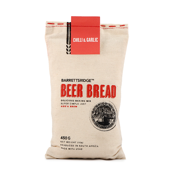 Barretts Ridge Beer bread Chili & Garlic 450g - Africa*