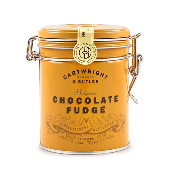 Cartwright Butler Belgian Chocolate Fudge Tin 175g England South Stream Market Cartwright Butler Belgian Chocolate Fudge Tin 175g England South Stream Market