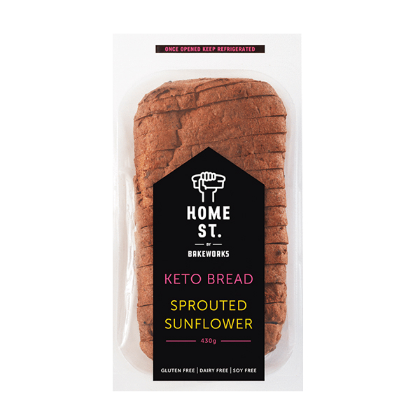 Frozen NZ Home St. GF Keto Sprouted Sunflower Bread 430g*