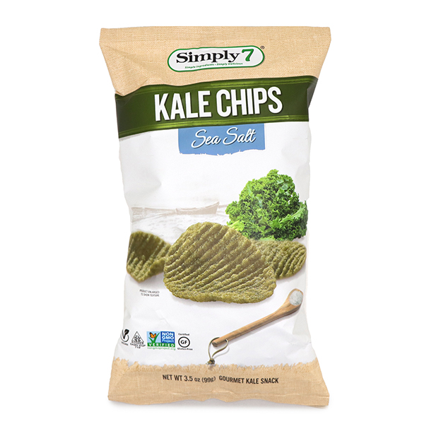 Simply 7 Kale Chips Sea Salt 99g - US*